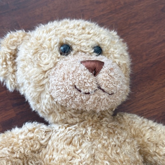 Build A Bear Classic Curly Teddy Bear Tan Plush 16” Stuffed with Sound Box - Picture 4 of 5